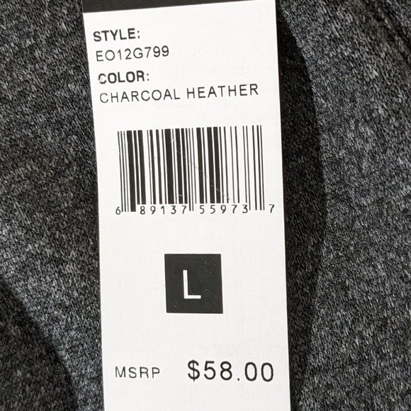 ECKO UNLTD FLEECE JOGGER PANTS MEN'S WITH POCKETS SIZE L GREY RHINO LOGO PRINT - Picture 10 of 12